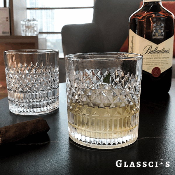 mazzies Vintage Bourbon Glasses – Set of 4 Classic Whiskey Tumblers - Image 10