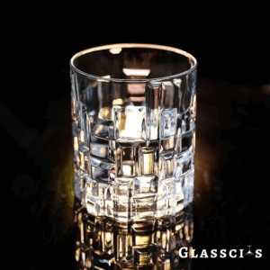 mazzies Modern Architectural Whiskey Glasses – Set of 4 Unique Tumblers
