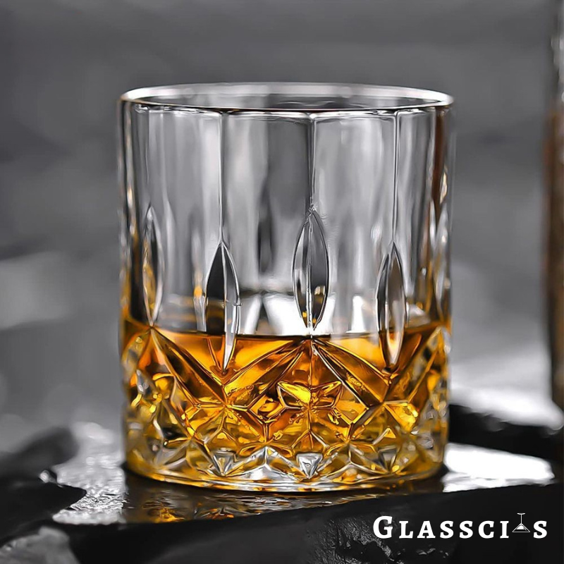 mazzies Irish Crystal Whiskey Glasses – Set of 4 Elegant Tumblers