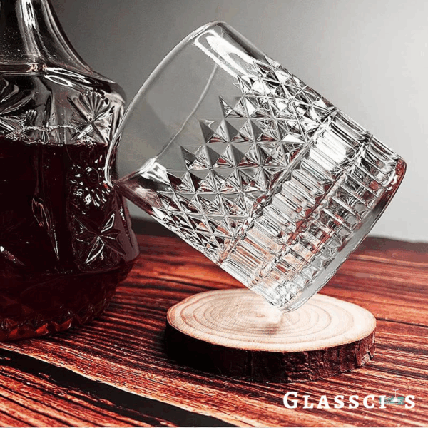 mazzies Vintage Bourbon Glasses – Set of 4 Classic Whiskey Tumblers - Image 3