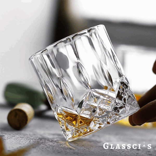mazzies Irish Crystal Whiskey Glasses – Set of 4 Elegant Tumblers - Image 3