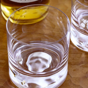 mazzies Skull Crystal Old Fashioned Whiskey Glass – Set of 4 Unique Tumblers