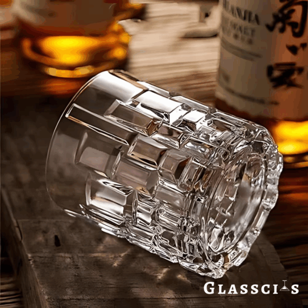 mazzies Modern Architectural Whiskey Glasses – Set of 4 Unique Tumblers - Image 6