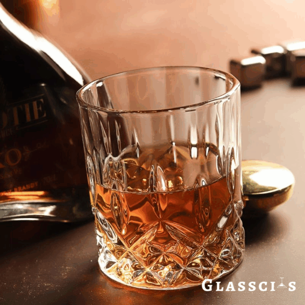 mazzies Irish Crystal Whiskey Glasses – Set of 4 Elegant Tumblers - Image 7
