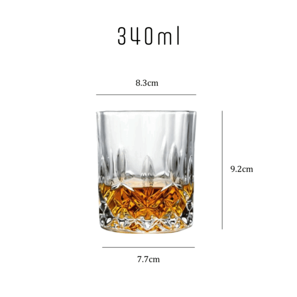 mazzies Irish Crystal Whiskey Glasses – Set of 4 Elegant Tumblers - Image 8