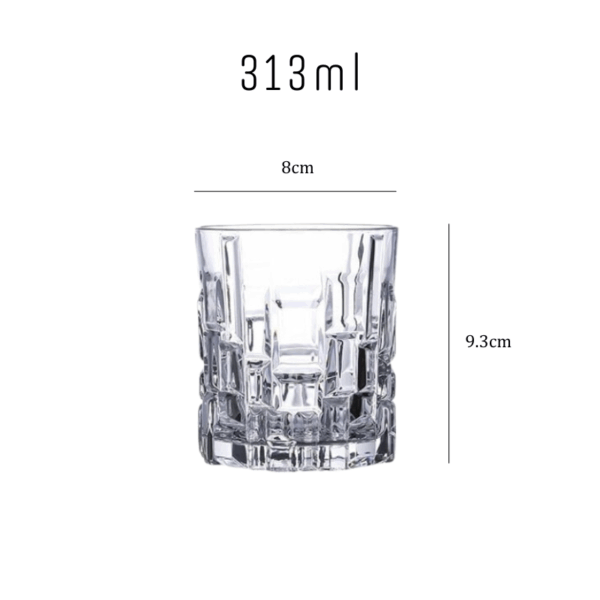 mazzies Modern Architectural Whiskey Glasses – Set of 4 Unique Tumblers - Image 7