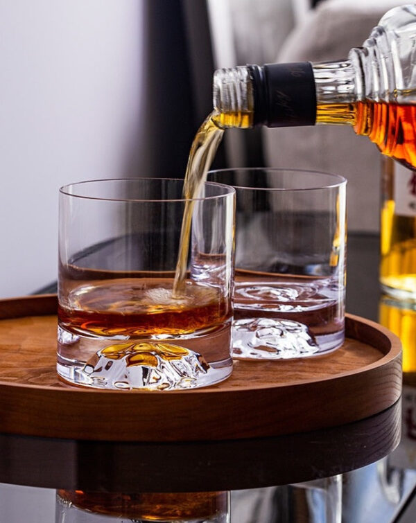 mazzies Skull Crystal Old Fashioned Whiskey Glass – Set of 4 Unique Tumblers - Image 2