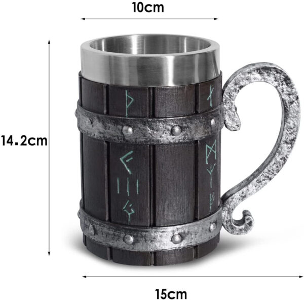 mazzies Rustic Timber Tankard – Handmade Wooden Beer Mug - Image 7