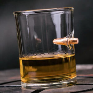 mazzies Bulletproof Old Fashioned Glass – Set of 4 Heavy-Duty Whiskey Tumblers